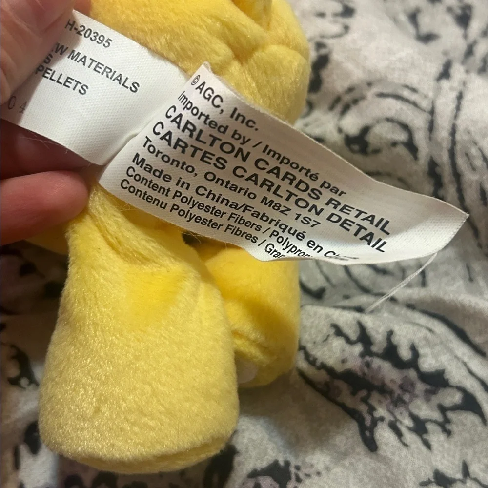 Y2K Care Bears Birthday Bear Yellow Plush Bear with Cupcake Embroidery - Picture 5 of 8